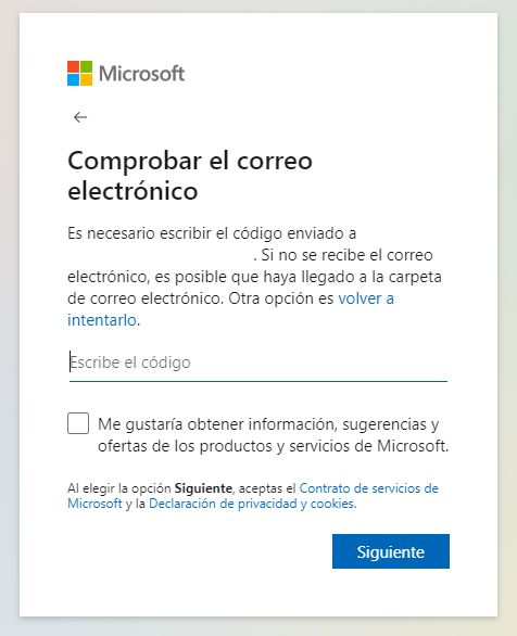 crear cuenta de onedrive paso 3